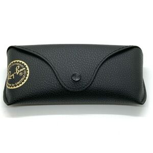 Ray-Ban Handcrafted Black Leather Sunglasses Holder Designer Casual Glasses Case